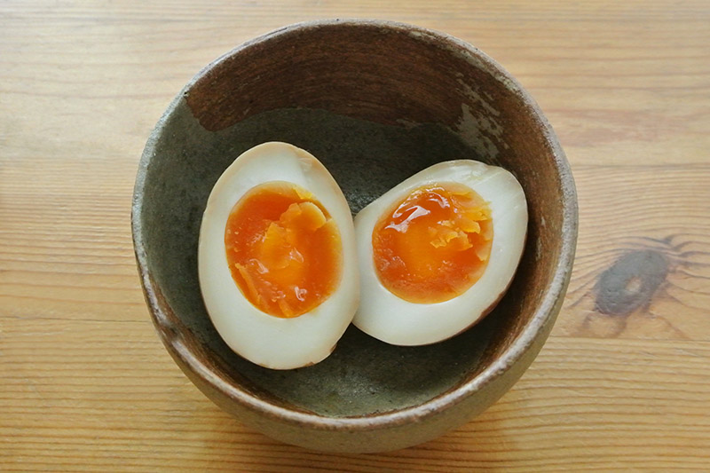 桜井花筵堂すき焼割り下で味付け卵